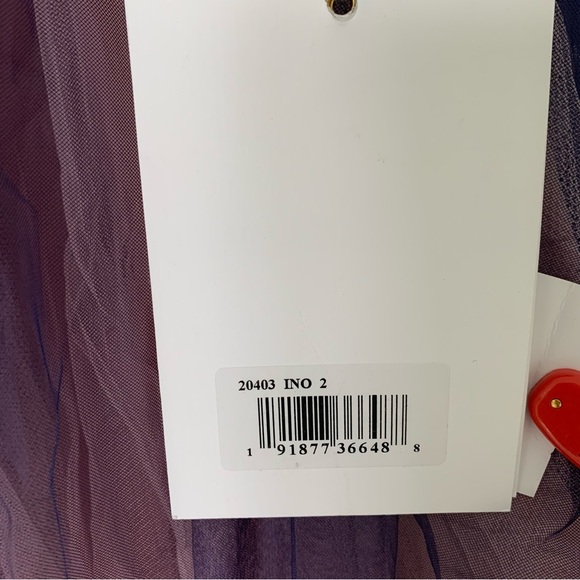 Mac Duggal Pleated Bodice Ombré Sleeveless V Neck Midi Dress 20403 NWT Size 2 - Picture 5 of 7